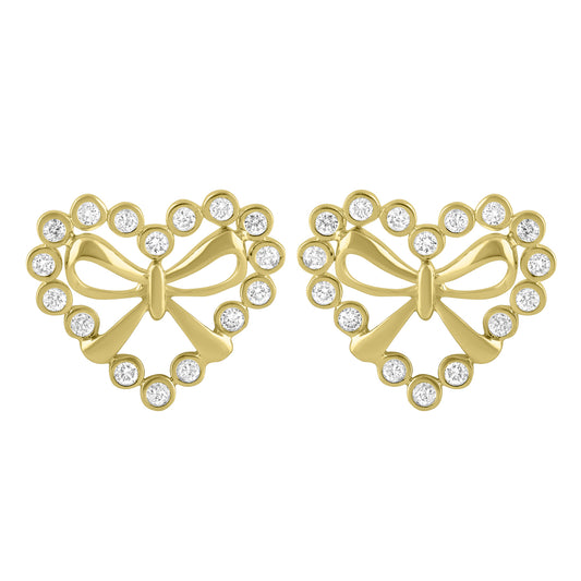 LADIES PENDANT WITH CHAIN 0.13CT ROUND DIAMOND 10K YELLOW GOLD