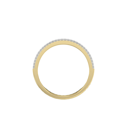 LADIES RING 0.20CT ROUND DIAMOND 10K YELLOW GOLD