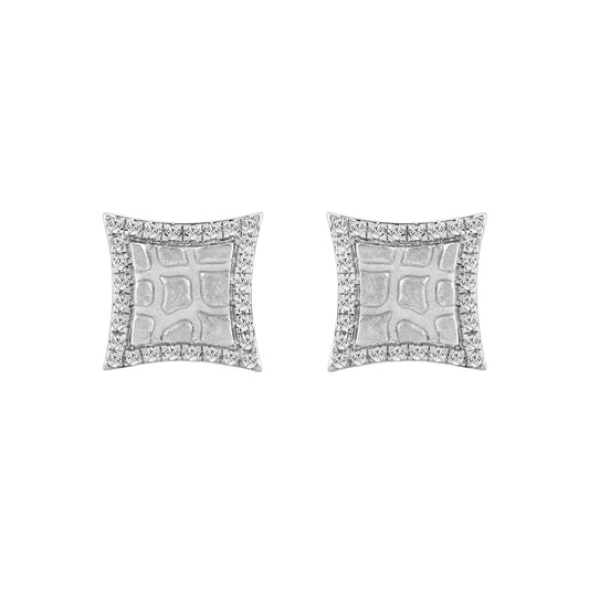 0.25 Ct Round Diamond Earrings For Women In Sterling Silver Stylish Ladies Jewelry Gift