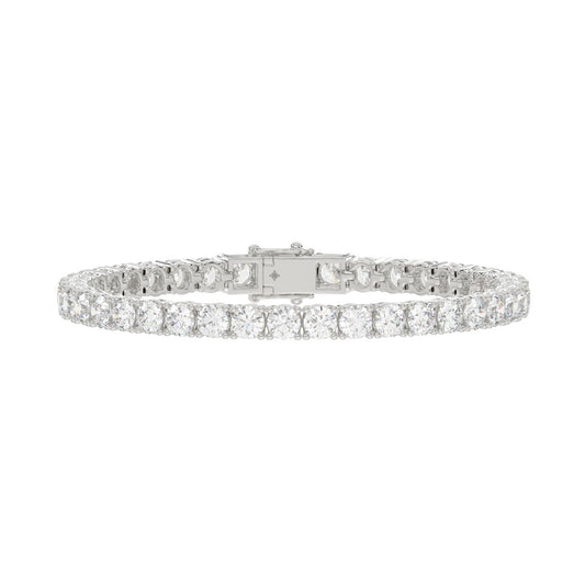 LADIES BRACELET 11CT ROUND DIAMOND 14K WHITE GOLD