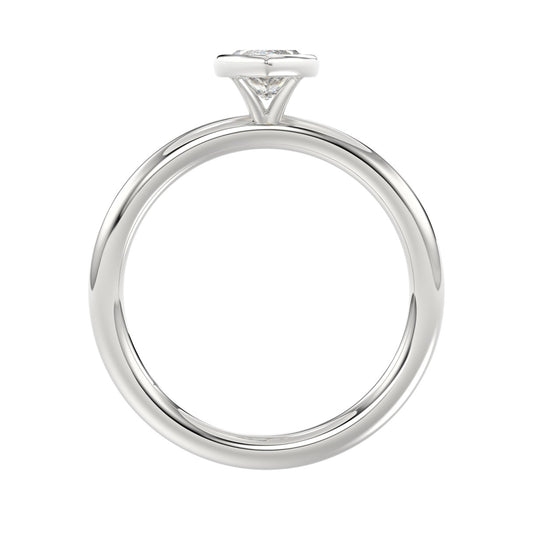LADIES SOLITAIRE RING 1CT MARQUISE DIAMOND 14K WHITE GOLD (CENTER STONE MARQUISE DIAMOND 1CT )