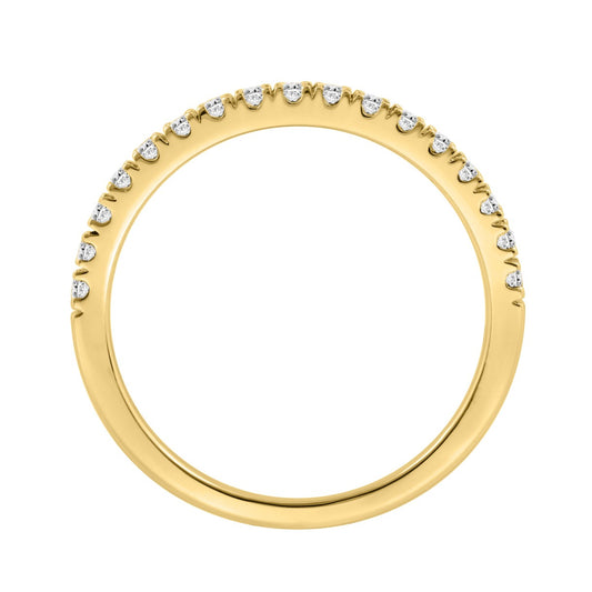 14K YELLOW GOLD 1/3CT ROUND DIAMOND LADIES BAND