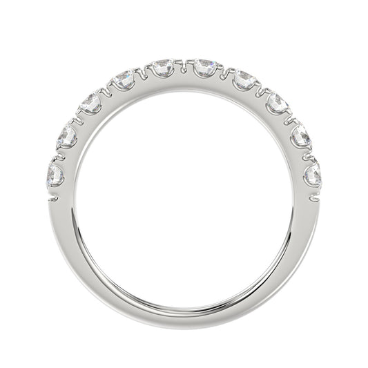 14K WHITE GOLD 1.00CT ROUND DIAMOND LADIES BAND