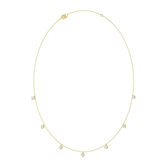 10K YELLOW GOLD 1.00CT ROUND DIAMOND LADIES NECKLACE