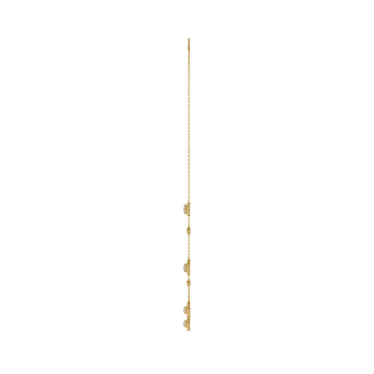 14K YELLOW GOLD 1 1/2CT ROUND DIAMOND LADIES NECKLACE