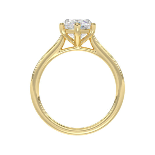 14K YELLOW GOLD 1 1/2CT MARQUISE DIAMOND SOLITAIRE RING