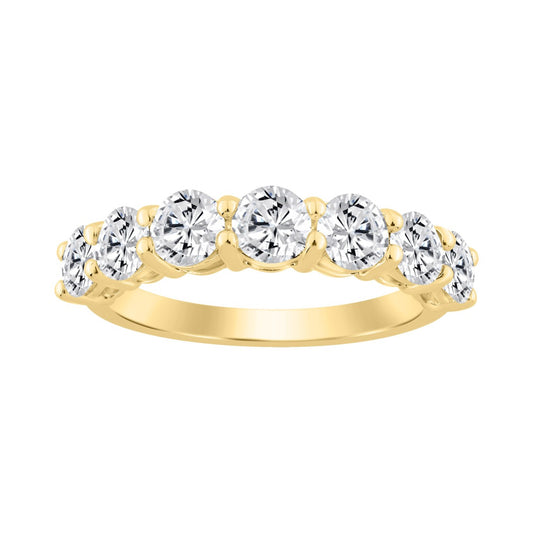 14K YELLOW GOLD 2.00CT ROUND DIAMOND LADIES BAND