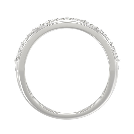 14K White Gold Ladies Fashion Ring with 1.00 CT Round & Marquise Diamonds