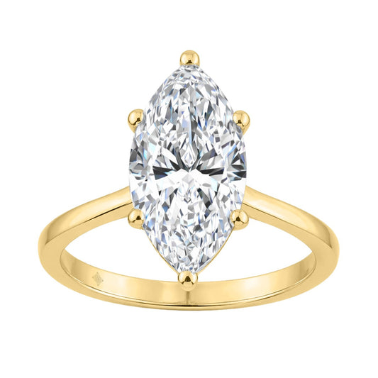 14K YELLOW GOLD 3.00CT MARQUISE DIAMOND LADIES SOLITAIRE RING (CENTER STONE MARQUISE DIAMOND 3CT