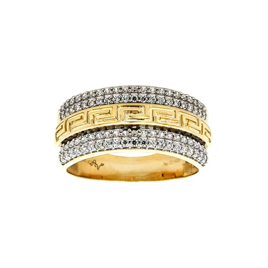 MEN'S RING 0.50CT ROUND DIAMOND 10K YELLOW GOLD