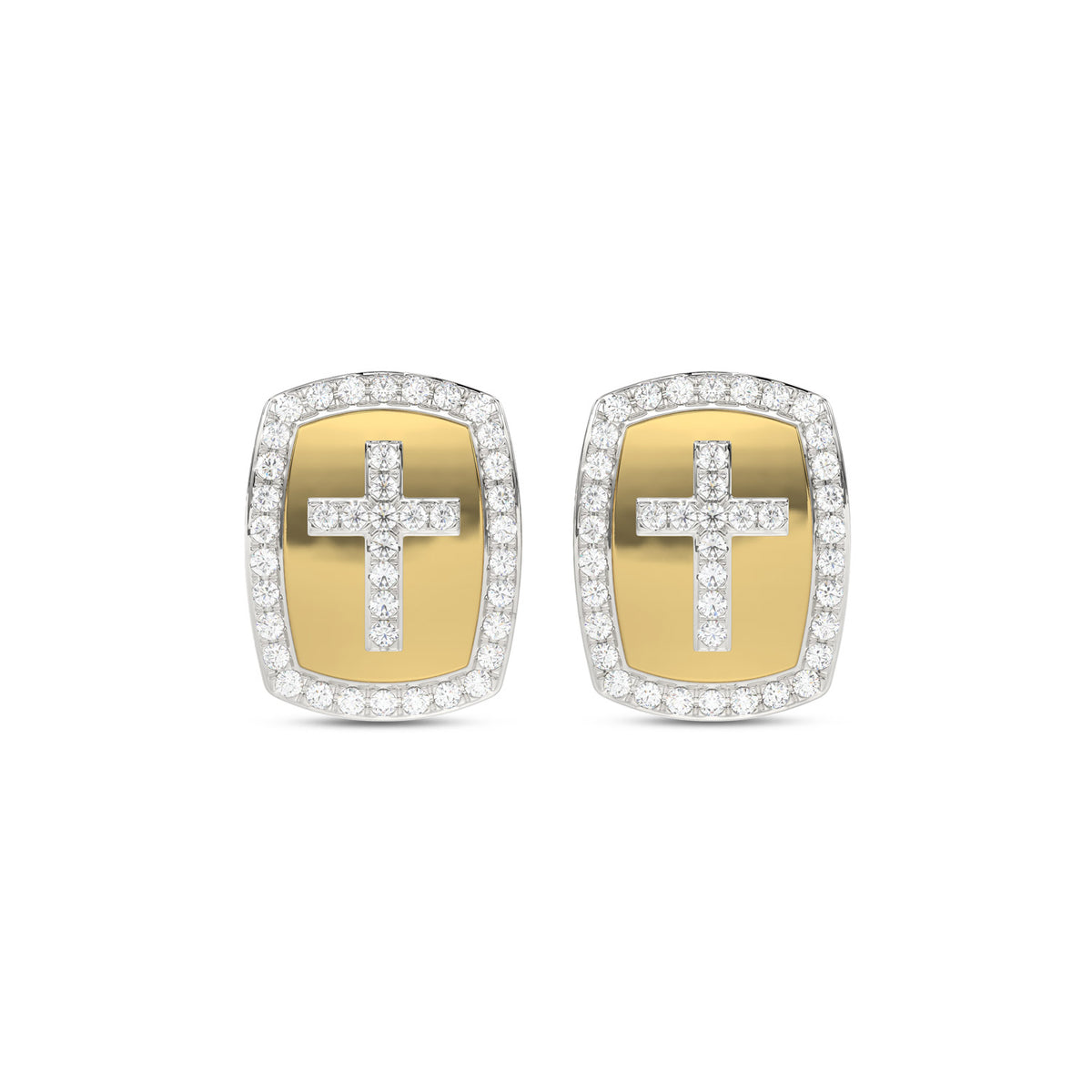 LADIES EARRINGS 0.25CT ROUND DIAMOND 10K YELLOW GOLD
