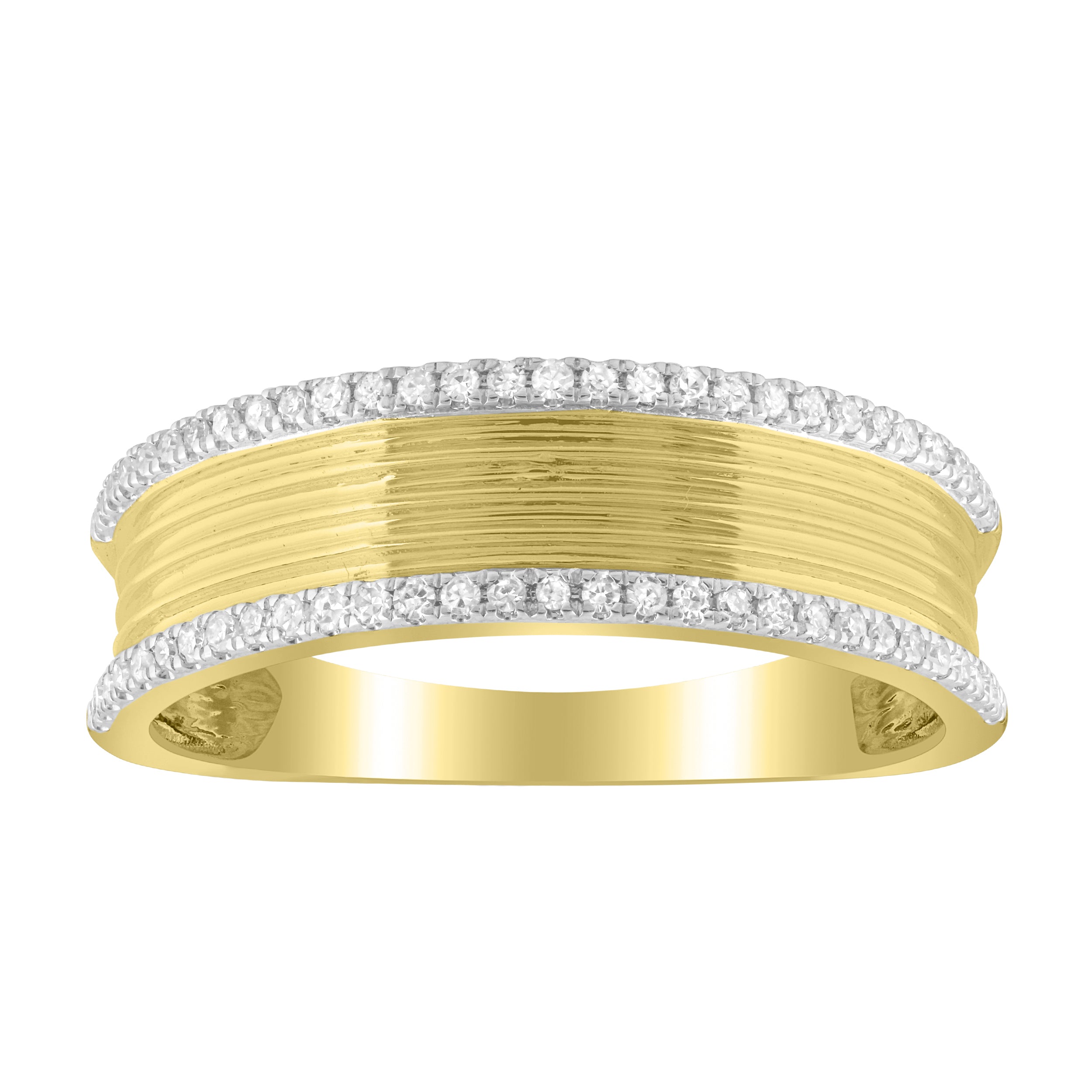 LADIES RING 0.20CT ROUND DIAMOND 10K YELLOW GOLD