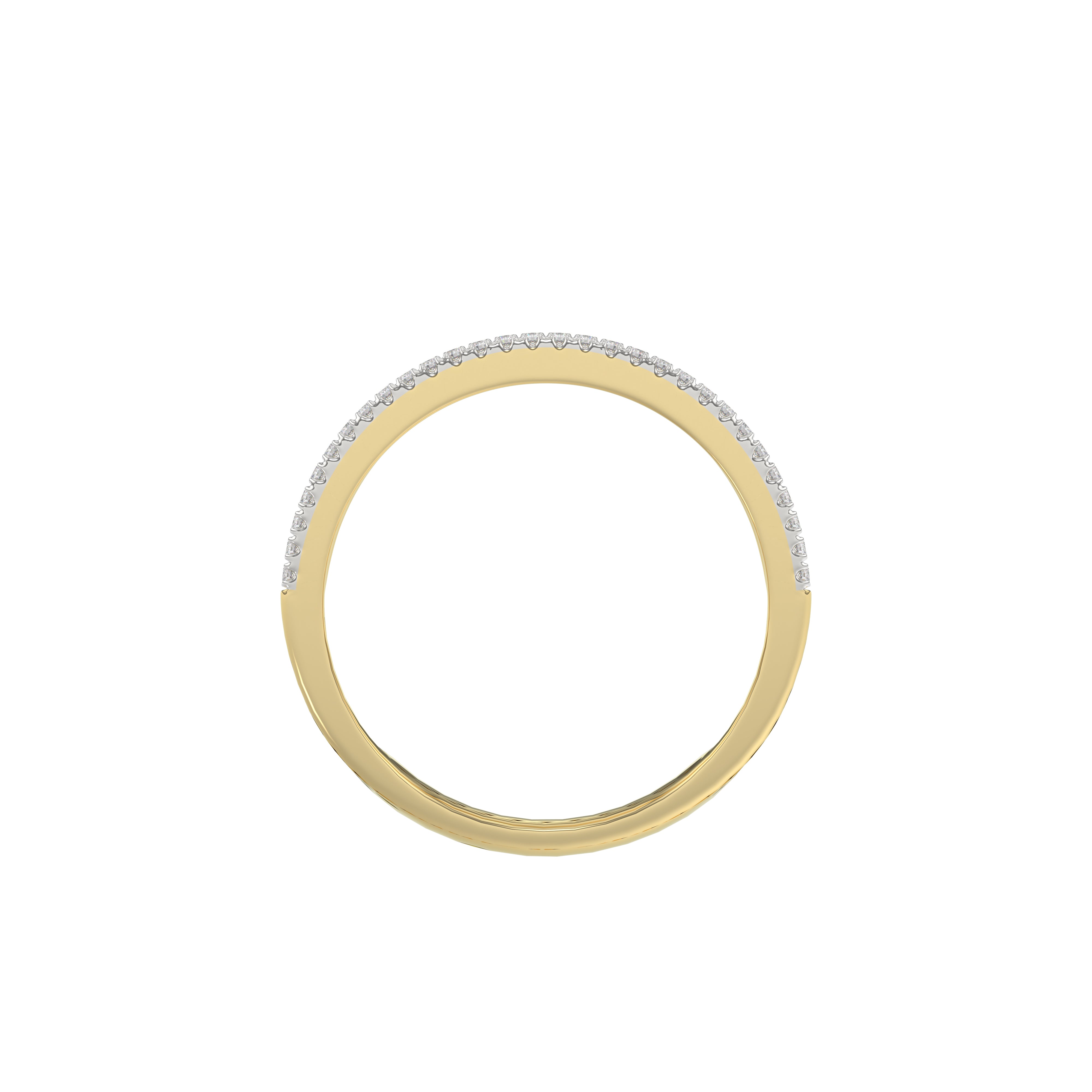 LADIES RING 0.20CT ROUND DIAMOND 10K YELLOW GOLD