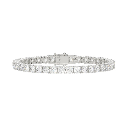 LADIES BRACELET 11CT ROUND DIAMOND 14K WHITE GOLD