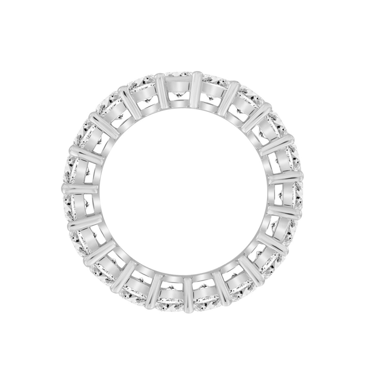 LADIES ETERNITY BAND 4 3/4CT PRINCESS DIAMOND 14K WHITE GOLD