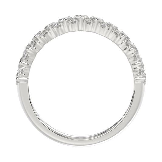 14K WHITE GOLD 1 1/2CT ROUND/MARQUISE DIAMOND LADIES BAND