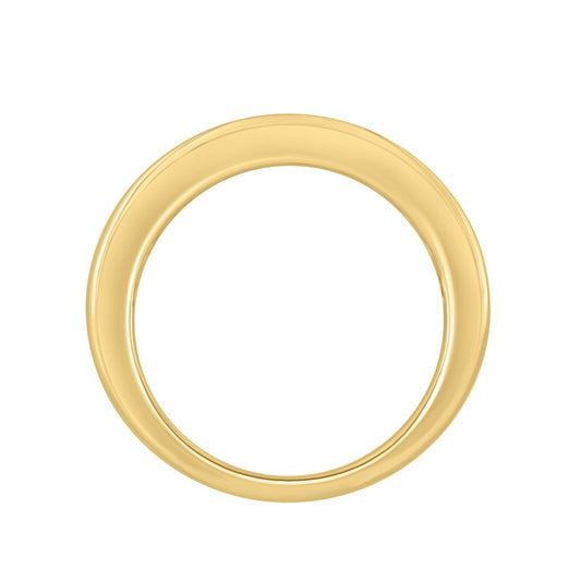 14K Yellow Gold 1 1/2Ct Princess Cut Diamond Ladies Wedding Band Ring