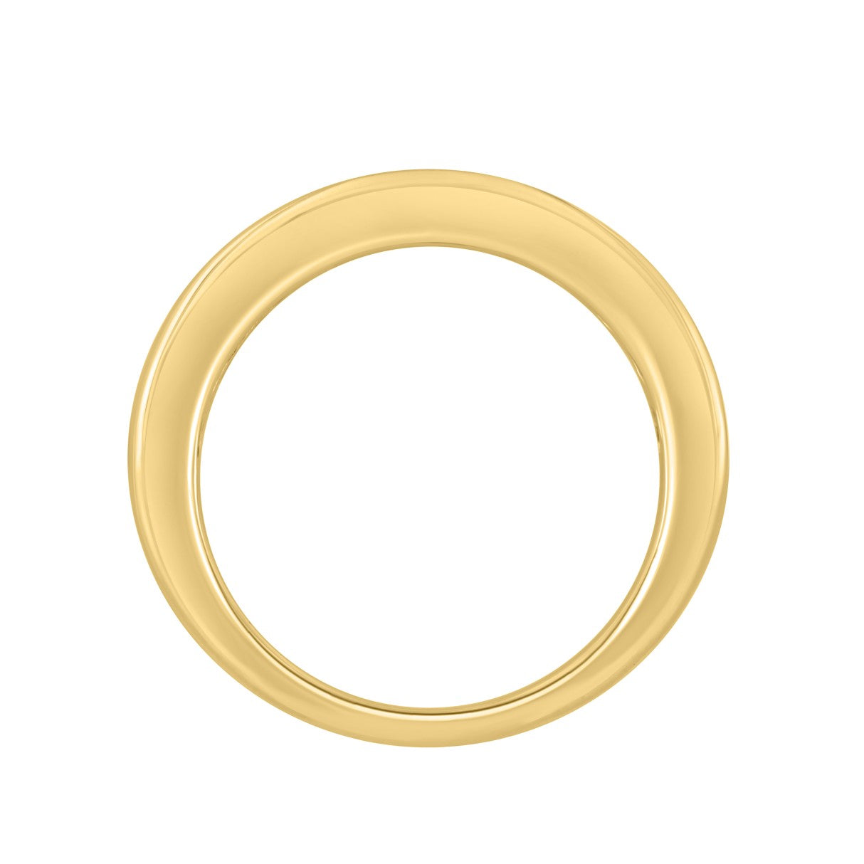 14K Yellow Gold 1 1/2Ct Princess Cut Diamond Ladies Wedding Band Ring