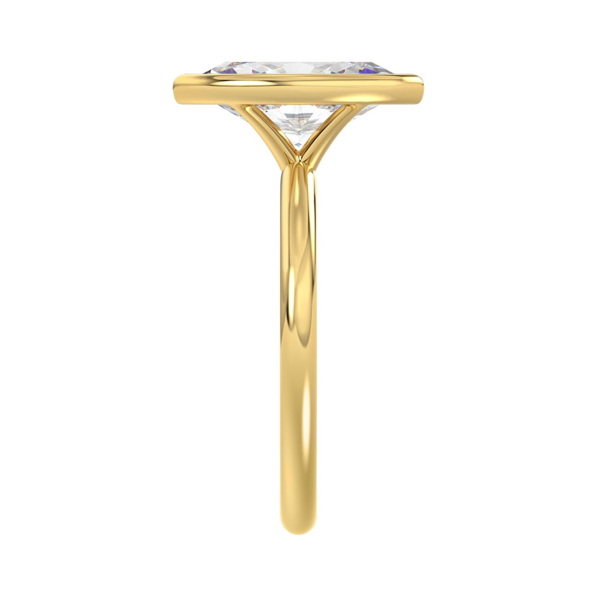 LADIES SOLITAIRE RING 2CT MARQUISE DIAMOND 14K YELLOW GOLD (CENTER STONE MARQUISE DIAMOND 2CT )