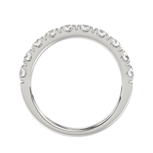 14K WHITE GOLD 1.00CT ROUND DIAMOND LADIES BAND