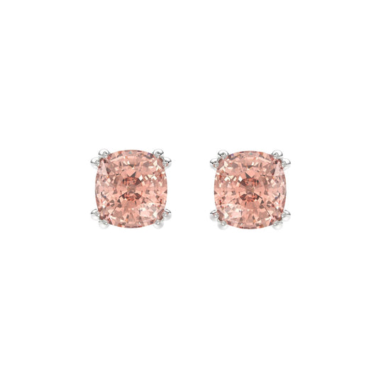 ETERNAL BLUSH COLLECTION 14K WHITE GOLD 2.00CT PINK CUSHION DIAMOND LADIES EARRINGS