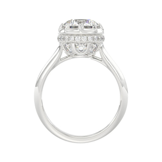 14K WHITE GOLD 2 1/2CT ROUND DIAMOND LADIES RING (CENTER STONE ROUND DIAMOND 2CT)