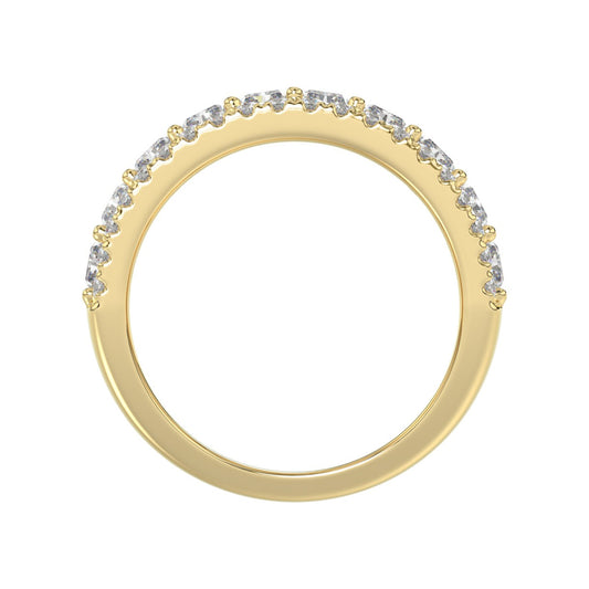 3.00 CT Fashion Band for Ladies Round &amp; Radiant Cut Diamonds 14K Yellow Gold Luxury Band (Color F-G -Clarity VS1/VS2)
