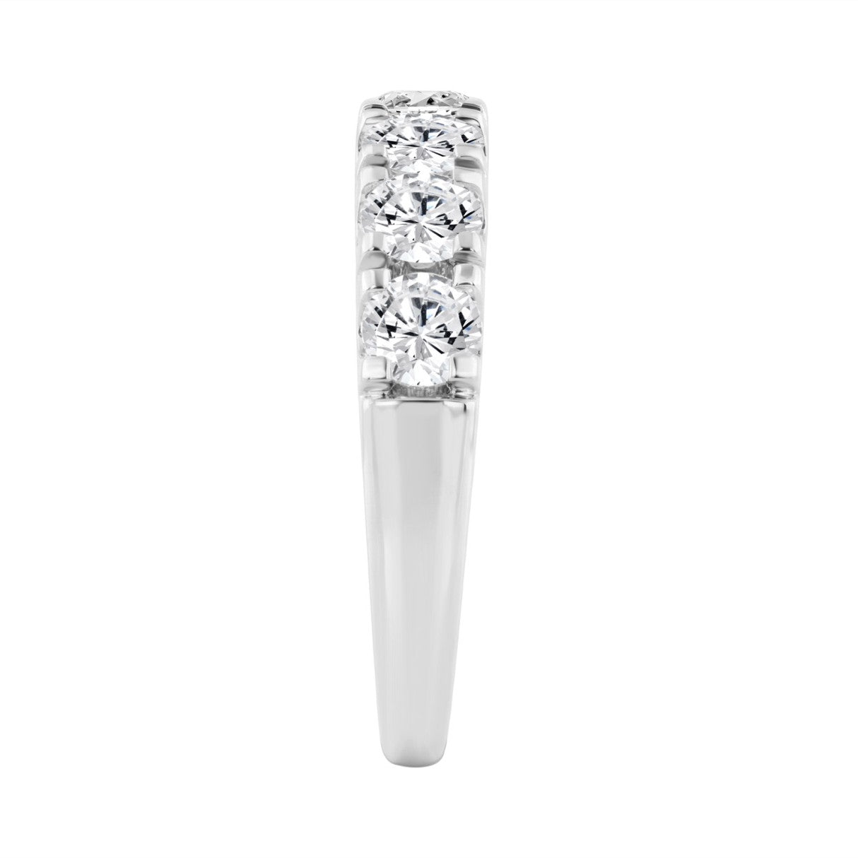 14K WHITE GOLD GOLD 2.00CT ROUND DIAMOND LADIES BAND