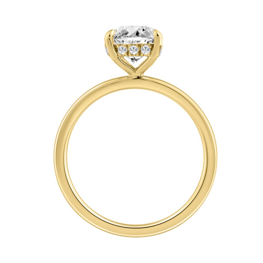 14K YELLOW GOLD 2.00CT ROUND DIAMOND LADIES RING (CENTER STONE ROUND DIAMOND 2CT)