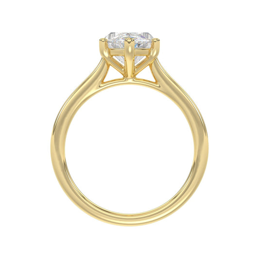 14K YELLOW GOLD 1 1/2CT MARQUISE DIAMOND SOLITAIRE RING