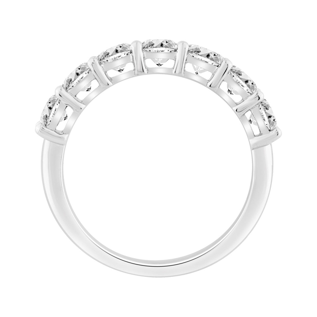 14K WHITE GOLD 1 1/2CT ROUND DIAMOND LADIES BAND