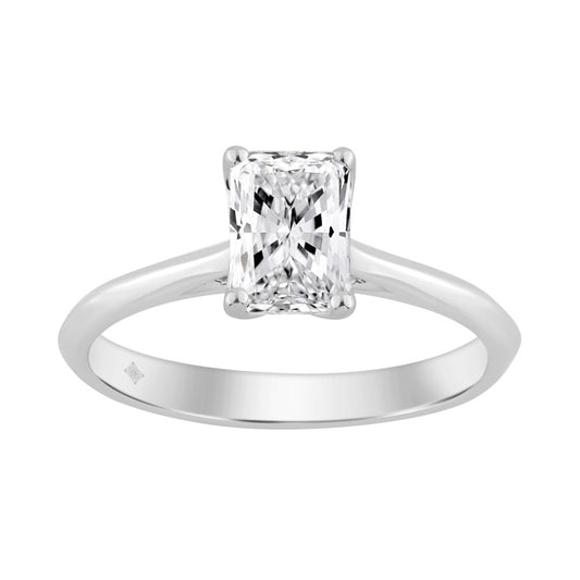 14K WHITE GOLD 1.00CT RADIANT DIAMOND LADIES SOLITAIRE RING