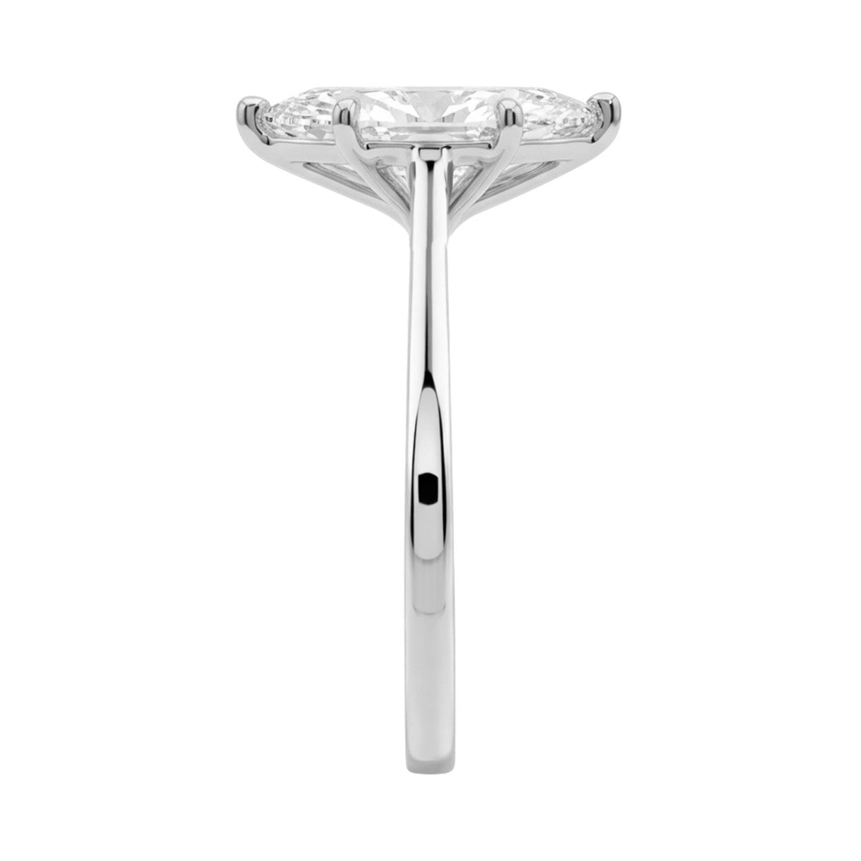 14K WHITE GOLD 2.00CT MARQUISE DIAMOND LADIES SOLITAIRE RING (CENTER STONE MARQUISE DIAMOND 2CT