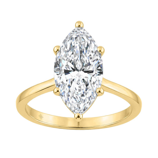 14K YELLOW GOLD 3.00CT MARQUISE DIAMOND LADIES SOLITAIRE RING (CENTER STONE MARQUISE DIAMOND 3CT