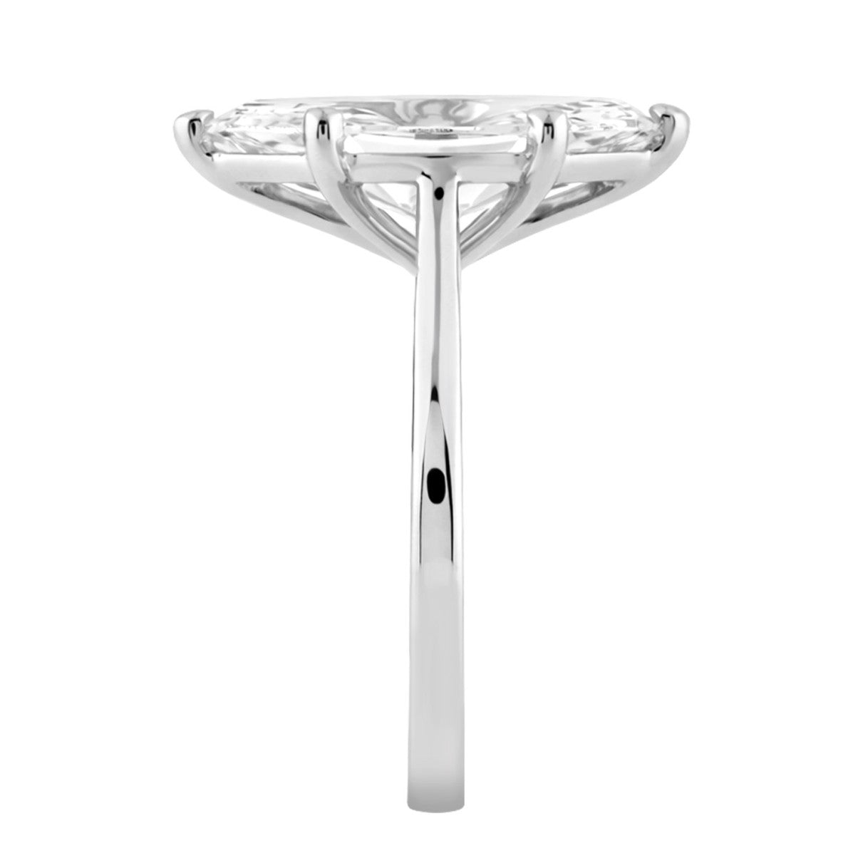 14K WHITE GOLD 4.00CT MARQUISE DIAMOND LADIES SOLITAIRE RING (CENTER STONE MARQUISE DIAMOND 4CT