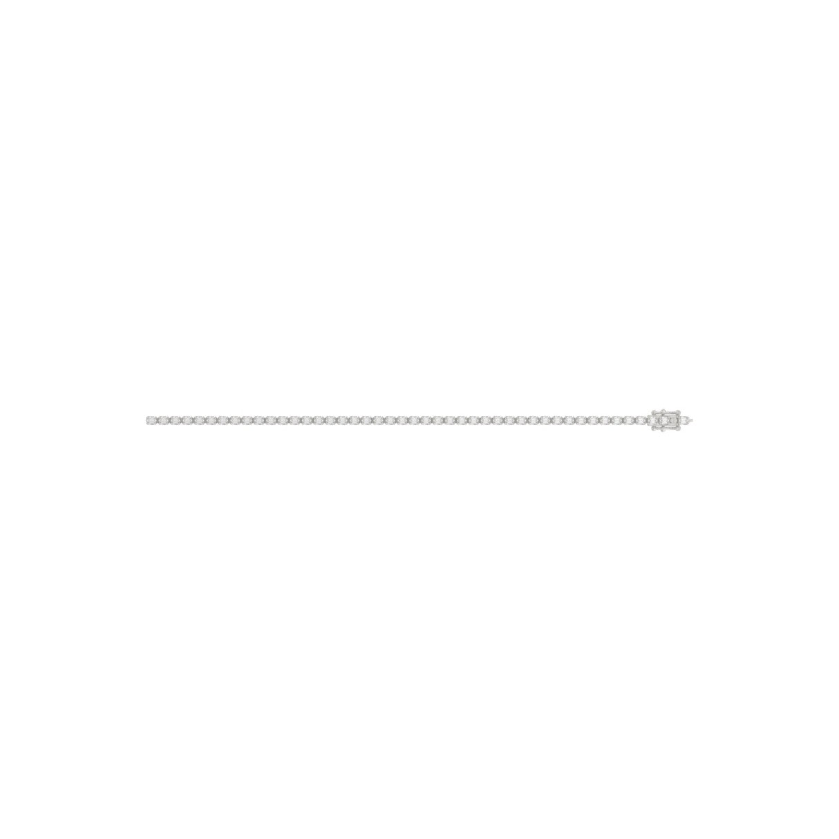 Luxury Emerald Shape Diamond Ladies Tennis Bracelet in 14K White Gold 4 1/2CT (Color F-G -Clarity VS1/VS2)