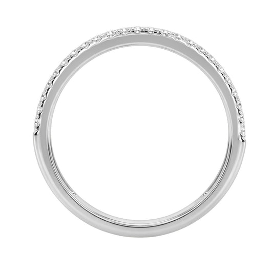 Elegant 14K White Gold 1.00Ct Round Diamond Band Women Classic Band Jewelry (Color F-G -Clarity Vs1/Vs2)